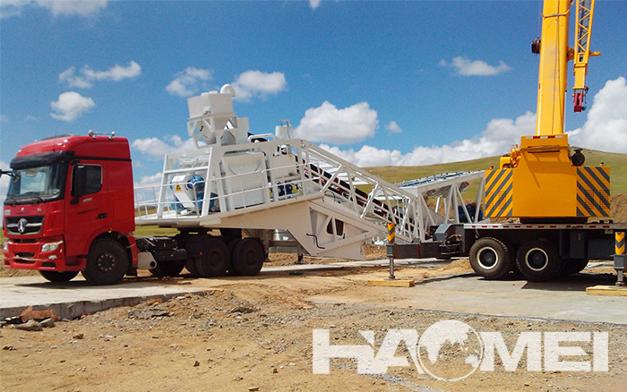 YHZS25 Mobile Concrete Mixing Station