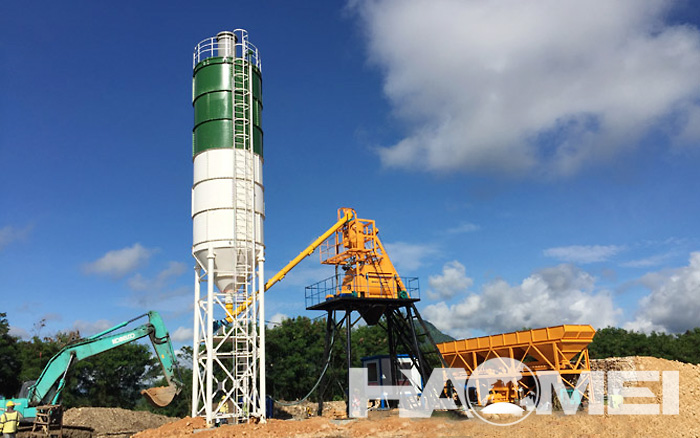 HZS50 Stationary Concrete Batching Plant