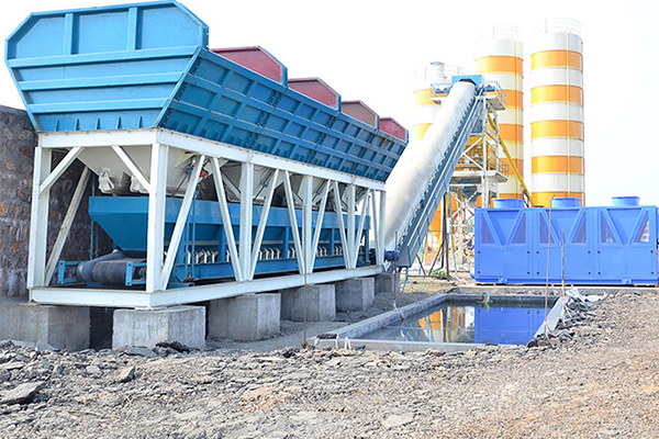 concrete batching and mixing plant